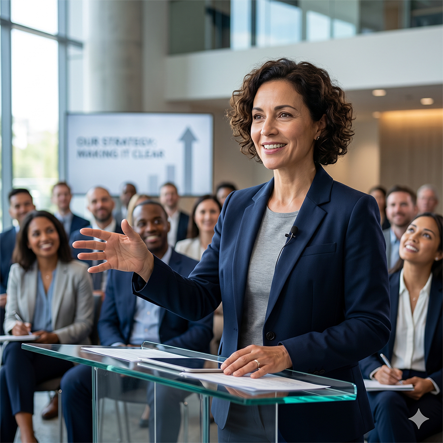 Executive talks speech occasion